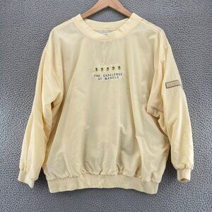 Challenge at Manele SDIE Pullover Womens Large Ivory Golf Wind Lanai Emboidered